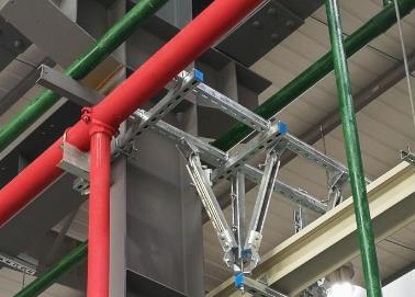 矿区该抗震支架的整体式支吊架结构协调性好